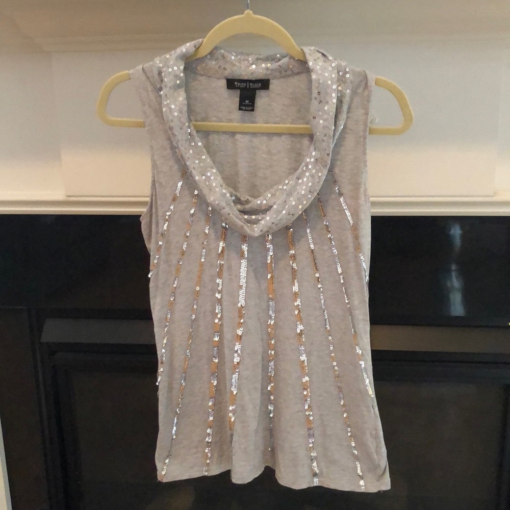 WHBM sleeveless cowl neck